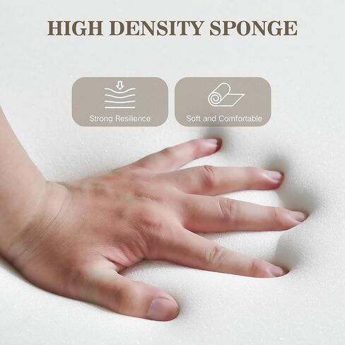 DEEPSHARK Mattress Extender for King, Bed Gap/Space/Crack Filler Between Headboard and Mattress or Wall,High-Density Bed Crack Filler with Removable Cover （Beige-King-78 * 4 * 8in） in Kuwait