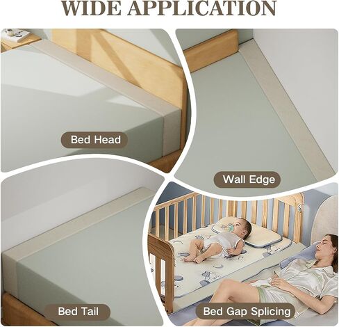 DEEPSHARK Mattress Extender for King, Bed Gap/Space/Crack Filler Between Headboard and Mattress or Wall,High-Density Bed Crack Filler with Removable Cover （Beige-King-78 * 4 * 8in） in Kuwait