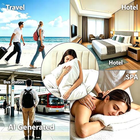 Wyoumila 2-Pack Disposable Bedding Set, Queen Size. Includes 2 Sheets, 2 Duvet Covers, 4 Pillowcases, 6 Compressed Towels & 2 Bath Towels. Vacuum Sealed for Hotels, rentals, Hospitals, Camping in Kuwait