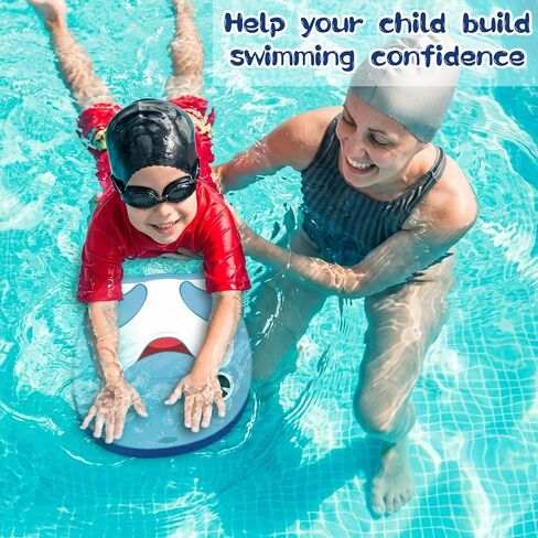 Dolphin Swim Kickboard Cute Cartoon Swimming Training Kick Board Fish Head Design High Buoyancy EVA Training Aid Float Pool Exercise Equipment Water Fun Tool for Kid Beginners Water Accessories Gift in Kuwait