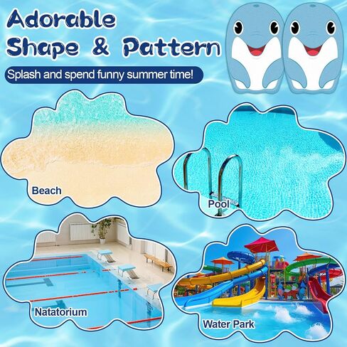 Dolphin Swim Kickboard Cute Cartoon Swimming Training Kick Board Fish Head Design High Buoyancy EVA Training Aid Float Pool Exercise Equipment Water Fun Tool for Kid Beginners Water Accessories Gift in Kuwait