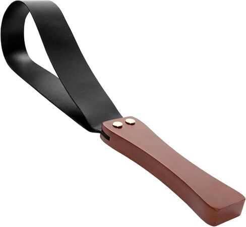 Riding Crop for Horses Anti-Slip Solid Wood Handle 19'' Equestrianism with Riveted Genuine Leather in Kuwait