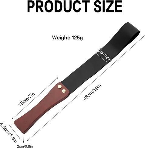 Riding Crop for Horses Anti-Slip Solid Wood Handle 19'' Equestrianism with Riveted Genuine Leather in Kuwait
