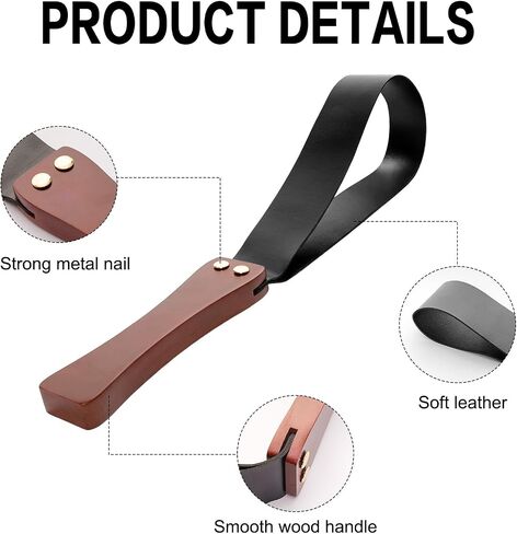 Riding Crop for Horses Anti-Slip Solid Wood Handle 19'' Equestrianism with Riveted Genuine Leather in Kuwait