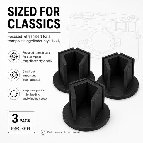 Take Up Film Spool Holder Clip Compatible with Leica CL - Secure Friction Fit Replacement | 35mm Camera Winding Repair Accessory | Loading Refresh Retainer 3 Pack in Saudi Arabia