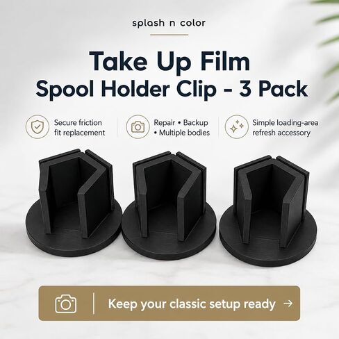 Take Up Film Spool Holder Clip Compatible with Leica CL - Secure Friction Fit Replacement | 35mm Camera Winding Repair Accessory | Loading Refresh Retainer 3 Pack in Saudi Arabia
