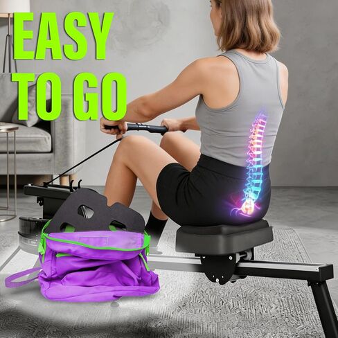 وسادة مقعد آلة التجديف للتجديف Concept2 | وسادة آلة التجديف المريحة لدعم الحوض بأربعة فتحات | وسادة مقعد التجديف بسمك 0.59 بوصة، وسادة مقعد قابلة للتنفس لآلة التجديف in Kuwait