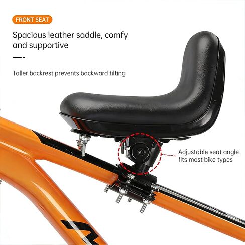 Fediman Front-Mounted Bike Child Seat for Toddlers 2-5 Years – Adjustable Height, Universal Fit for Mountain & Commuter Bikes in Kuwait