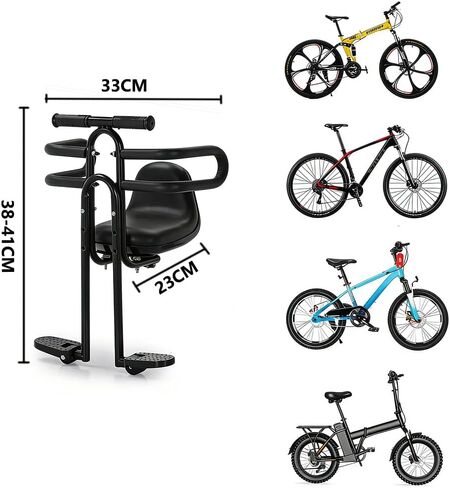 Fediman Front-Mounted Bike Child Seat for Toddlers 2-5 Years – Adjustable Height, Universal Fit for Mountain & Commuter Bikes in Kuwait