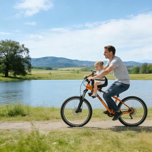 Fediman Front-Mounted Bike Child Seat for Toddlers 2-5 Years – Adjustable Height, Universal Fit for Mountain & Commuter Bikes in Kuwait