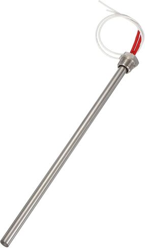 MECCANIXITY Immersion Cartridge Heater Rated Power 1000W with +5% -10% Tolerance 120V 304 Stainless Steel 1/2"NPT Thread Electric Heating Element Replacement for Water Heating in Kuwait