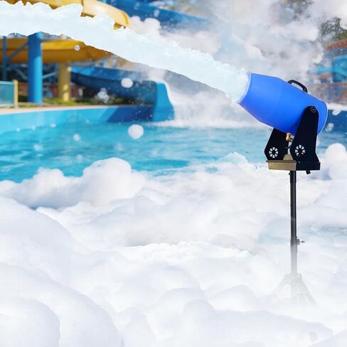 Foam Machine for Party, Party Foam Machine with Water Tank, Foam Cannon for Garden, Pool, Indoor, Birthdays, Celebrations, and Backyard Events (Blue) in Kuwait