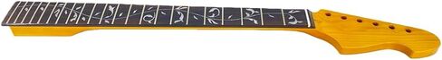 VetimobatoYellow Paint Maple Electric Guitar Neck 6 String - 20 Fret 25.5" Replacement Neck with Rosewood Fretboard, 42mm Nut Width, Big F Headstock- Bolt-On Unfinished DIY Guitar Parts in Saudi Arabia
