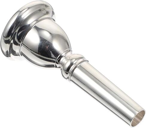 Silver Plated Copper Euphonium Mouthpiece Replacement, Professional Brass Instrument Accessory with Beautiful Appearance and Sturdy Design for Concerts and Beginners in Kuwait