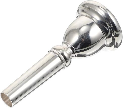 Zerodeko 1pc Silver Euphonium Mouthpiece Replacement for Beginners and Professionals Wear-resistant Euphonium Accessory Compatible in Kuwait