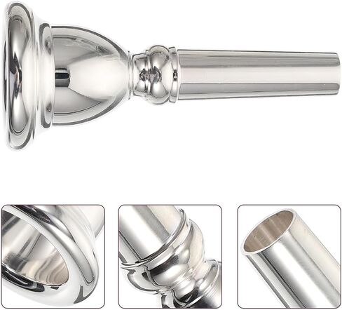 SUPVOX Silver Plated Copper Euphonium Mouthpiece Sturdy Musical Instrument Accessory for Concerts and Outdoor Dinners Not Easy to Deform or Damage in Kuwait