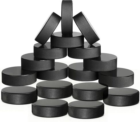 AceFox Ice Hockey Pucks for NHL-Regulation - 6oz, 3" Diameter x 1" Thick - 18-Pack Practice Pucks for Training & Games in Kuwait