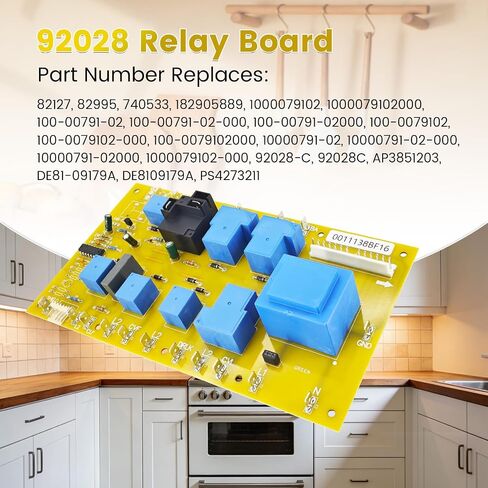 92028 Relay Board Replacement Parts Compatible with Dacor Range Oven Replace DE81-09179A 82127 82995 740533 AP3851203 Range Oven Microwave Stove PCB Relay Power Control Board in Kuwait