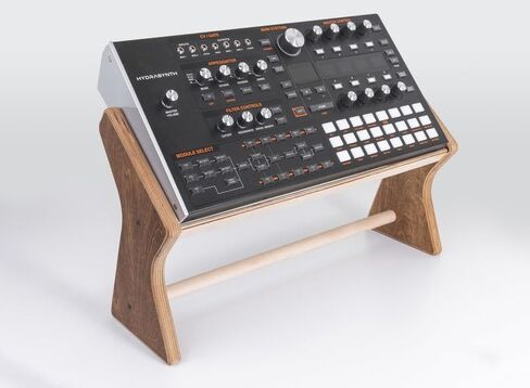 2-Tier Wooden Synthesizer Stand, Desktop Second Level Stand for Synths & Pedalboards, Ergonomic Music Studio Equipment Holder in Saudi Arabia