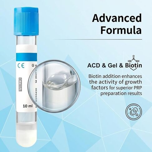 10mL Biotin PRP 10PCS ACD and Gel and Biotin Tubes for lab centrifuges in Kuwait