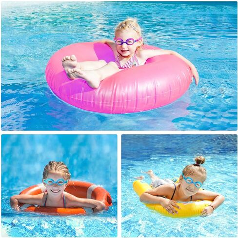 Kids Swim Goggles 2 Pack, Anti Fog No Leak Swimming Goggles for Boys Girls Ages 6-14, Wide View Swim Goggles Kids in Saudi Arabia