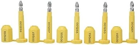 YaeMarine 100-Pack Bolt Seal Shipping Seal with Print Progressive Numbering for Cargo Containers and Truck Trailers, Cargo Container Seals in Kuwait