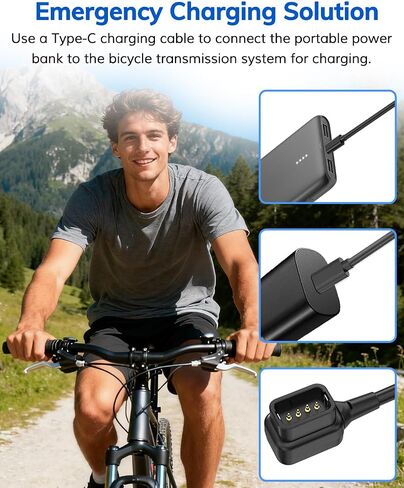 Replacement Type-C Charging Cable for Shimano Di2 EW-EC300, for 12-Speed Road Drivetrains in Kuwait