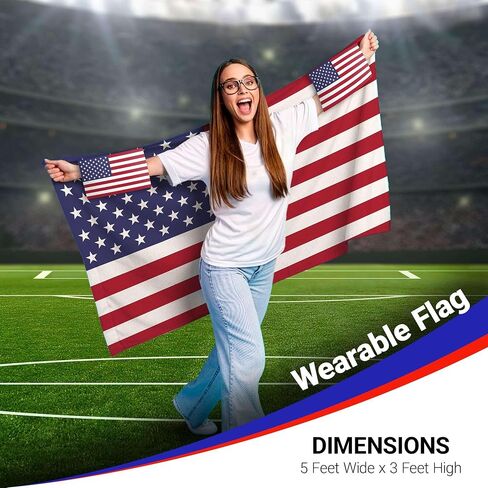 G128 World Soccer Tournament 2026 Cup Soccer Fan Set 6PCS, USA Fan Merch with Flag and Koozie, Accessories for Sports Parties in Kuwait