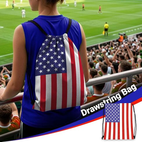 G128 World Soccer Tournament 2026 Cup Soccer Fan Set 6PCS, USA Fan Merch with Flag and Koozie, Accessories for Sports Parties in Kuwait