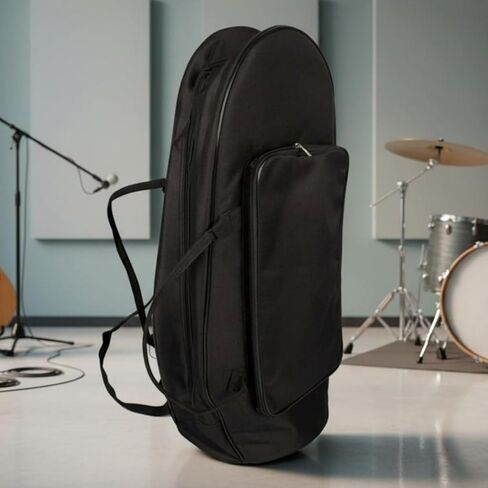 Euphonium Gig Bag Thick Sponge Padding Baritone Brass Instrument Case Backpack Straps Baritone Brass Instrument Gig Bag for Instrumentalists, Travel in Kuwait