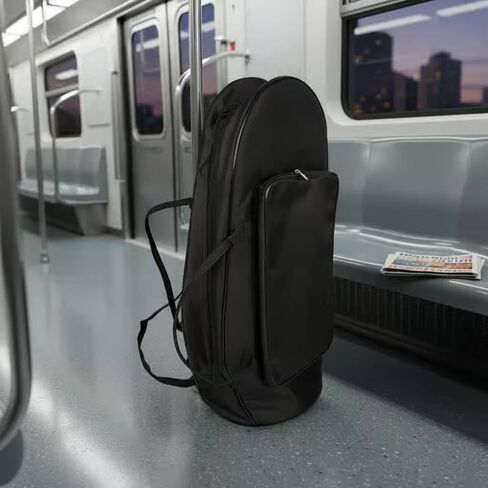 Euphonium Gig Bag Thick Sponge Padding Baritone Brass Instrument Case Backpack Straps Baritone Brass Instrument Gig Bag for Instrumentalists, Travel in Kuwait