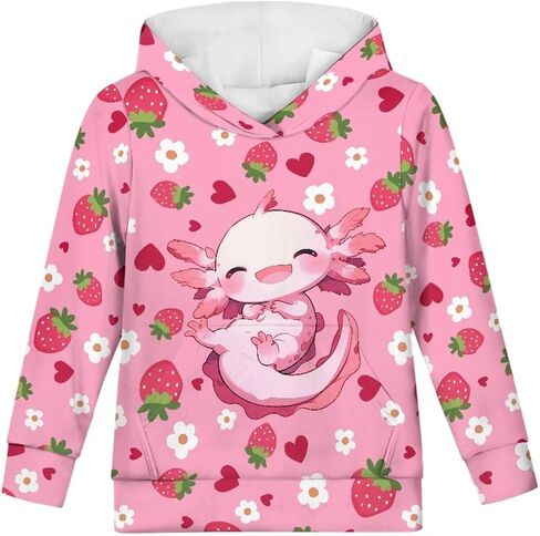 Renewold Kids' Hoodies Youth Girls Boys Sweatshirt with Pocket Pullover Long in Kuwait