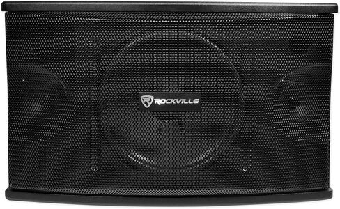 Rockville KPS10 1200W 3-Way 10" Karaoke Speakers, 8 Ohm, MDF Enclosure, Wall Brackets, PTC Protection, for Karaoke and Home Audio, 2-Piece in Kuwait