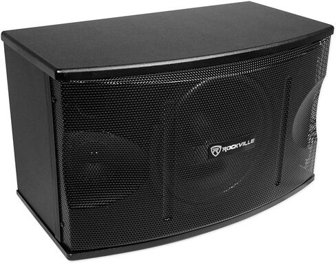 Rockville KPS10 1200W 3-Way 10" Karaoke Speakers, 8 Ohm, MDF Enclosure, Wall Brackets, PTC Protection, for Karaoke and Home Audio, 2-Piece in Kuwait