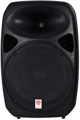 Rockville RPG152K Bundle: Dual 15" Powered DJ/PA Speakers with Bluetooth/USB/SD for Phone/Laptop/TV, RTR172 17-Ft 2-Channel Twisted Pair RCA Cable, RNRMR10 10-Ft 3.5mm TRS to Dual RCA Cable, 3-Items in Kuwait