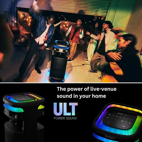 Sony SRSULT1000 ULT Tower 10 Party Speaker (Black, 2-Pack) Bundle with Pro Audio BMP-4 Wired Unidirectional Dynamic Microphone (Black, 2-Pack) (4 Items) in Kuwait