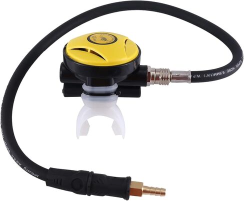 Scuba Diving Diver Regulator Diving Snorkel Tube Snorkeling Equipment Pressure Reducer 2Nd Dive Diving Regulator-Yellow in Kuwait