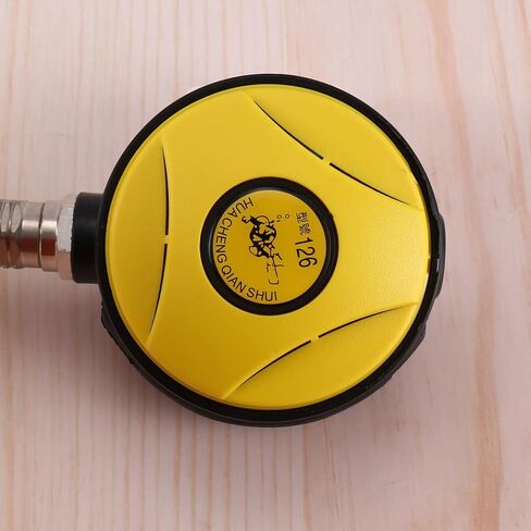 Scuba Diving Diver Regulator Diving Snorkel Tube Snorkeling Equipment Pressure Reducer 2Nd Dive Diving Regulator-Yellow in Kuwait