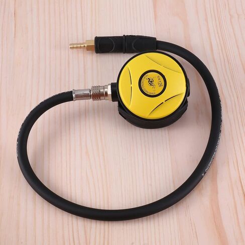Scuba Diving Diver Regulator Diving Snorkel Tube Snorkeling Equipment Pressure Reducer 2Nd Dive Diving Regulator-Yellow in Kuwait