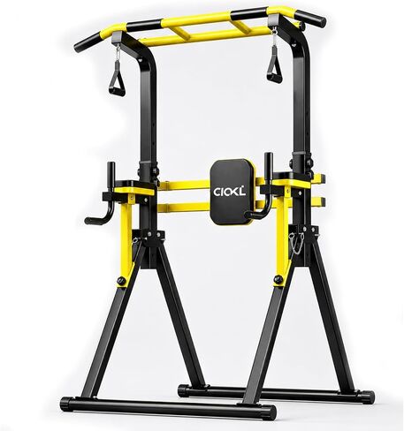 Foldable Pull Up Bar Free Standing, Upgraded Free Standing Pull Up Bar Station, Multi-function Power Tower Dip Bar, Assistance Bands Home Gym Strength Training Equipment in Kuwait