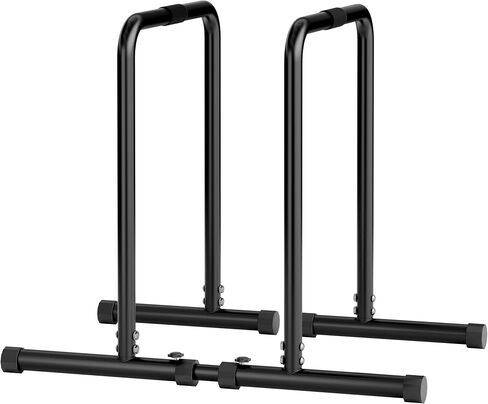 ALTLER Adjustable Dip Bar Station – Heavy-Duty Strength Training Dip Stands with 4-Position Height Adjustment, Wide Base Stability & Multi-Grip Bars for Push-Ups, Dips, L-Sits, and Bodyweight Fitness in Kuwait