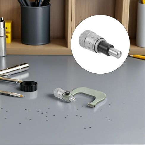 LIFKOME Stainless Steel Micrometer Head Manual Slide Table Accessory with Scratch-Resistant Contact Tip for Machining Measurement Tools and Sliding Gauge Systems in Engineering in Kuwait