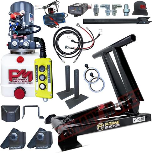 3 Ton (PF-310) Hydraulic Dump Trailer Scissor Hoist, Dump Kit for Pickup Truck (6,000 lb) Lift Dump Bed Kit with 12VDC Hydraulic Pump | Premium Kit | Suitable for Trailer Trucks in Saudi Arabia
