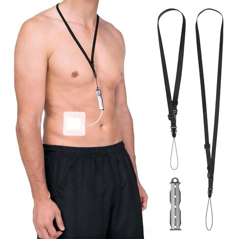 Peritoneal Dialysis Catheter Holder for Baxter - 2 Adjustable Neck Ties, Secure Fixation, Quick-Drying Accessory - Suitable for Most Users in Kuwait