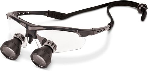 Practicon TTL Easy Size 3X Loupes Kit, Measure and Size Through The Lens Loupes, Black Frame in Kuwait