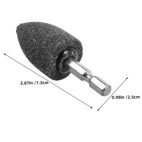 SHERCHPRY 10pcs 25mm Conical Rotary Grinding Stone with Hex Shank for Drill, Rotary Tool Polishing and Sharpening Bits, Abrasive Grinding Wheels for Home Crafting Repair and Maintenance in Kuwait