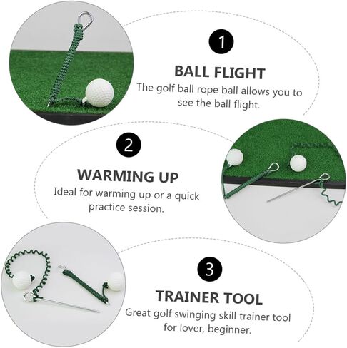 Swing Training Device Golf Practice Training Rope Ball for Swing Improvement in Kuwait