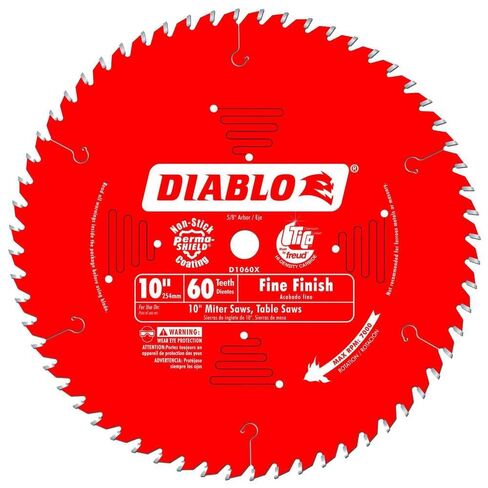 Diablo D1060X-12 10" x 60 Tooth Fine Finish Blade 12x in Kuwait
