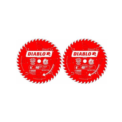 Freud D0640X Diablo 6-Inch 40 Tooth ATB Trim Saw Blade 1/2-Inch Arbor (2 Pack) in Kuwait