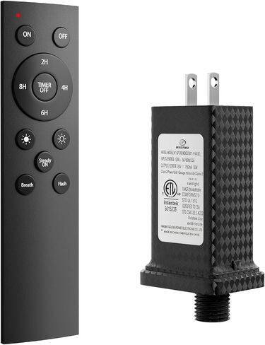 addlon Replacement Adapter and Remote Control for String Ligts 12W Black, Only Compatible with Our String Lights in Kuwait